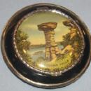 Unusual WISCONSIN DELLS Advertising Woman's Powder Compact with Mirror