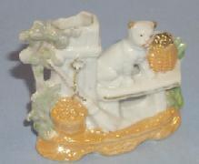German Lustreware Porcelain SPILL HOLDER