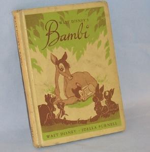 Walt Disney's BAMBI Illustrated Hard Cover Book - Paper