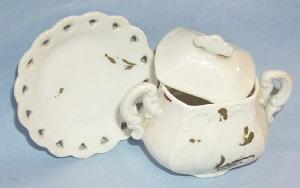 Stoneware Miniature TOY DISHES in Original Box - Pottery