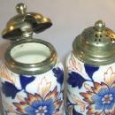 Pretty Gaudy Welsh Porcelain Condiment Set