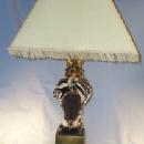 Black Lady Head Bust Table Lamp - Ethnographic