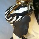 Black Lady Head Bust Table Lamp - Ethnographic