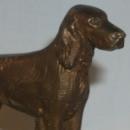 SETTER Dog Ashtray / Pin Tray on Marble Base - Tobacciana