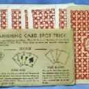 old vintage BUSTER BROWN Shoes Vanishing Card Spot Trick - Magic Card Trick & Coin Trick - Advertising paper