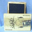 old original US INT REVENUE Stamp Intact Playing Cards - Vintage Desert Scene paper