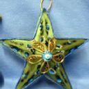 Christmas STAR Ornament - Figural STAR - German Holiday Misc
