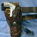 vintage 1950's Large Die-Cast Cap-Gun Metal Toy Gun