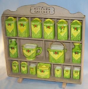 Child's Spice Rack / Kitchen Cabinet - Toys