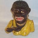 English Cast Iron DINAH Mechanical Bank - Ethnographic