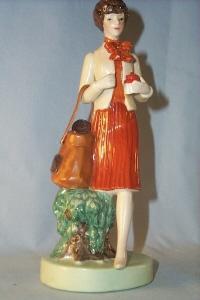 TUPPERWARE Saleslady Porcelain Figurine in Original Box - Advertising