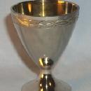 Set of Six Silver Plated Pedestal Communion Cups in Original Box - Metalware