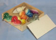 Eight Swedish Bird Placement Card Holders in Box - Misc.