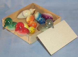 Eight Swedish Bird Placement Card Holders in Box - Misc.