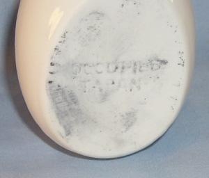 Occupied Japan BABY ON BEDPAN Porcelain Ashtray - Ethnographic