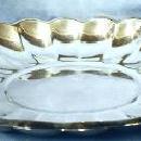 vintage Reed & Barton Oval Scalloped Tray - Large Oversize Silverplate silver plate