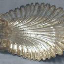 vintage English Silver SHELL Shaped Console Bowl - Antique metalware
