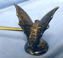 vintage Victorian Knife Rest - Antique Silverplate Figural BUTTERFLY Antique Silver Plate