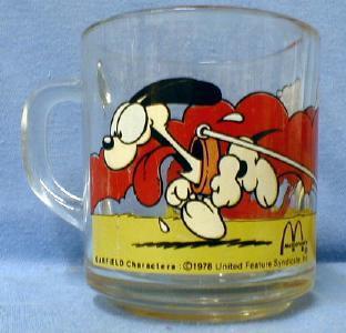 old vintage GARFIELD McDonalds 1978 Advertising Mug