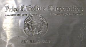 Wendell August PARTRIDGE Charger Plate - Stainless Clad Hammered Aluminum - metalware