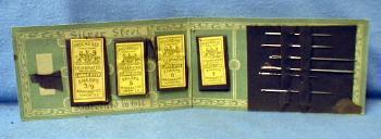 vintage Sewing Battleship IOWA Army Navy Needle Book - military textile advertising