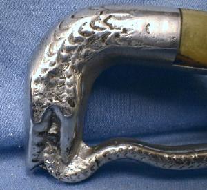 Knife with Sheath FANCY Engraved Blade