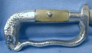 Knife with Sheath FANCY Engraved Blade