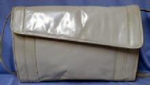 old Barbara Bolan Italian Leather Clutch Handbag -