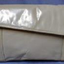 old Barbara Bolan Italian Leather Clutch Handbag -
