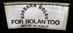 old Barbara Bolan Italian Leather Clutch Handbag -