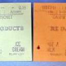 old vintage 1933 Toll Bridge Ticket - Gandy Bridge Florida?? - Dairy Products Advertising - paper