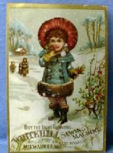 WHITEHILL Sewing Machine Trade Card - Vintage Advertising paper