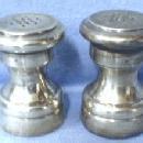 old Sterling Silver Salt & Pepper Shakers - Vintage S&P Lined with Wood
