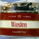 old Winston Cigarette Lighter - NEW in Box - Vintage Tobaccianna Advertising