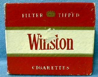 old Winston Cigarette Lighter - NEW in Box - Vintage Tobaccianna Advertising