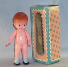 Knickerbocker Plastic Boy Doll in Original Box - Toys