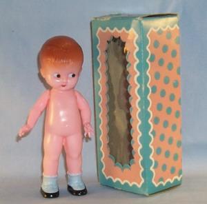 Knickerbocker Plastic Boy Doll in Original Box - Toys