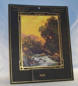 FORD Dealer Advertising 1936 Calander