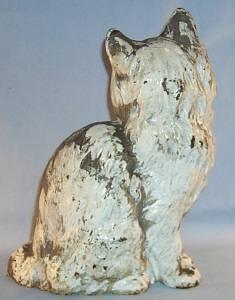 HUBLEY Cast Iron TABBY CAT Doorstop - Metalware