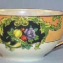 Exceptional NORITAKE 6 Place Setting Hand Painted Mother of Pearl Porcelain Refreshment Sets
