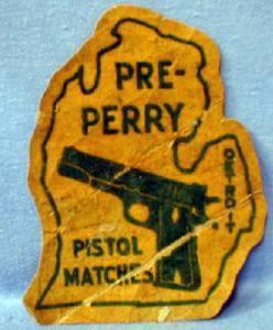 old Detroit 1950s Pistol Club Patch - Vintage Sporting