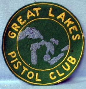 old Great Lakes Pistol Club Patch - 1950s Vintage Sporting