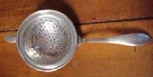 SterlingTea Strainer Hallmark - Silver