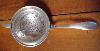 SterlingTea Strainer Hallmark - Silver
