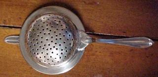 SterlingTea Strainer Hallmark - Silver