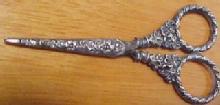 Sterling Sewing Scissors in Case Sterling - Silver