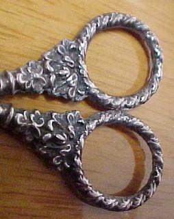 Sterling Sewing Scissors in Case Sterling - Silver