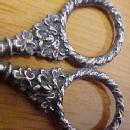 Sterling Sewing Scissors in Case Sterling - Silver