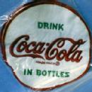 old cloth soft drink Coca Cola Patch - Embroidered Textile Vintage Coke Advertising