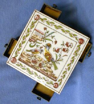 Tea Tile Trivet & Match Strike & Holder Hand Made Fold Art